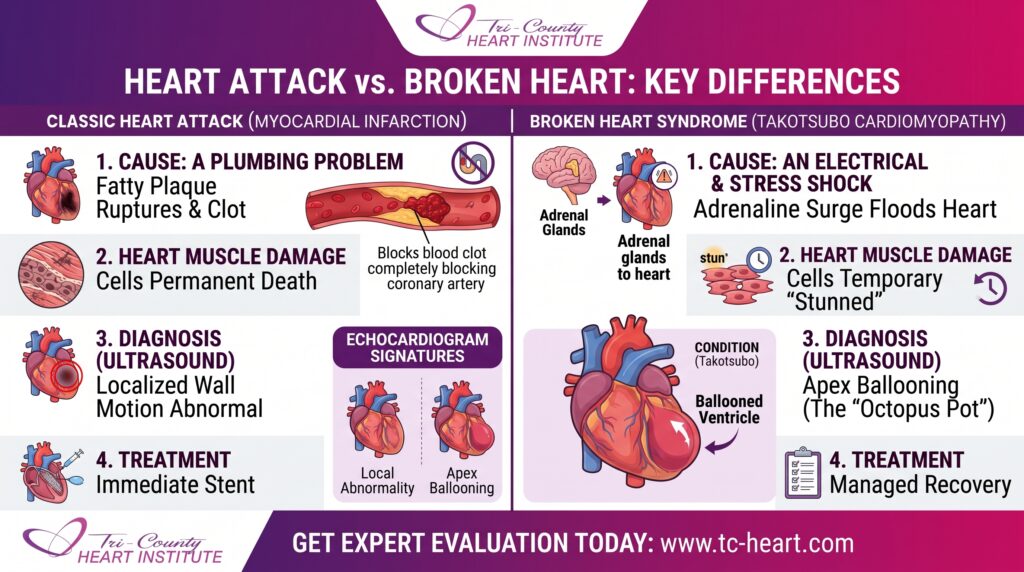 Broken Heart Syndrome vs Heart Attack | Leesburg FL